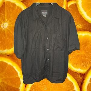 Woolrich‎ Elite Series Black Button Up Short Sleeve Shirt Size Large